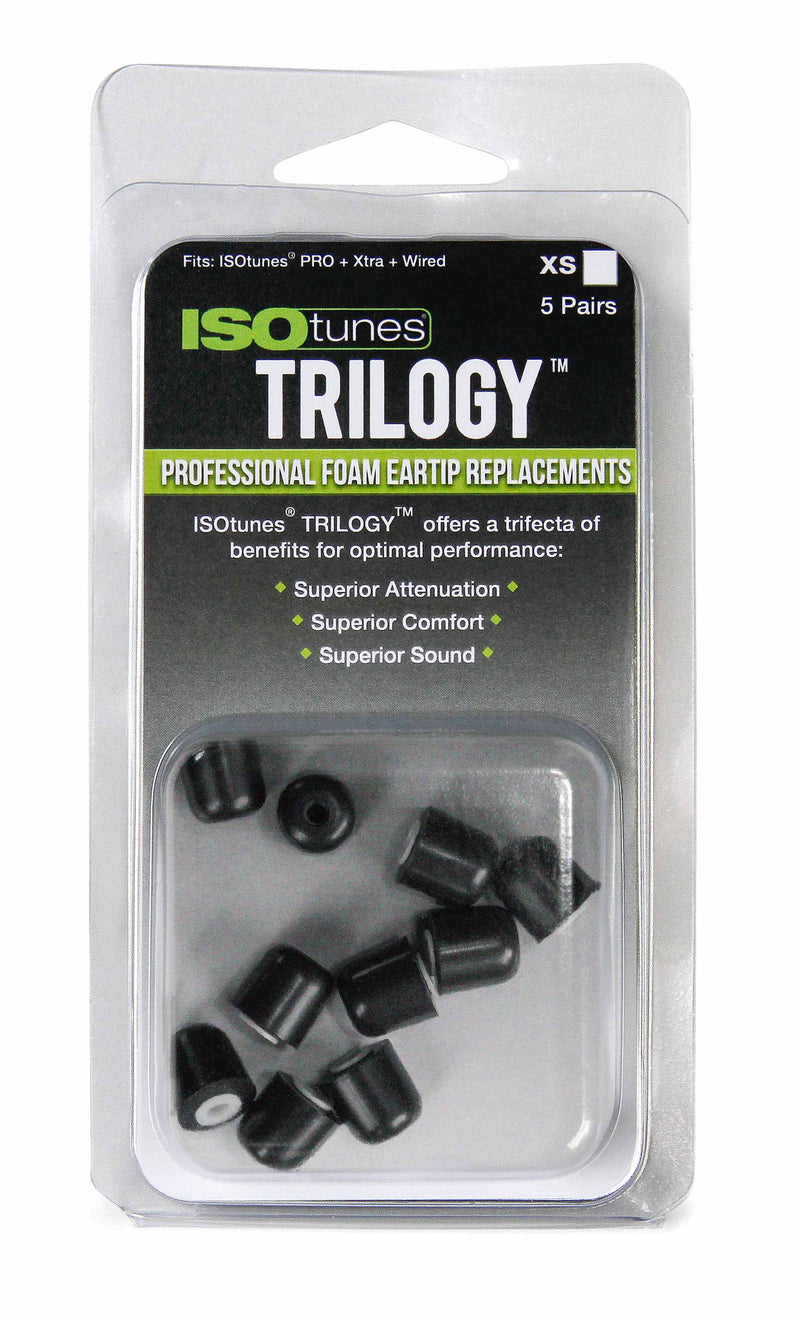 ISOtunes TRILOGY™ Foam Replacement Eartips (5 pair pack)
